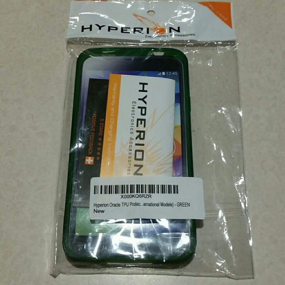 Cell case 📲 Samsung galaxy s5 green case hyperion nwt new packaged